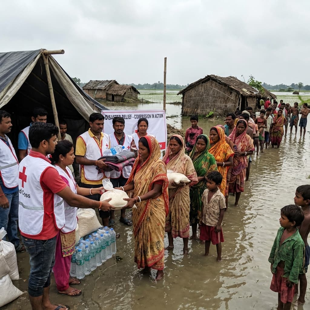 Disaster Relief in Flood-Affected Regions